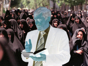 В иранском обществе протестант воспринимается как представитель чужого мира. Квалификация миссионеров протестантских церквей в качестве проводников западного влияния ставит их в положение врагов государства