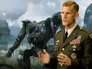 Полковник морпехов до боли напоминает командующего войсками США и НАТО в Афганистане Стенли МакКристала. Разве что боевых шрамов и свирепого блеска в глазах не хватает