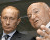 Владимир Путин и Юрий Лужков
